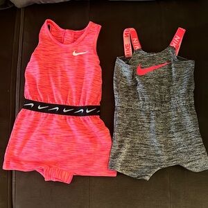 Girls Nike 6 month rompers